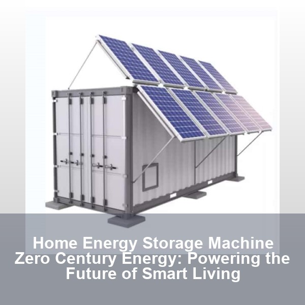 Home Energy Storage Machine Zero Century Energy: Powering the Future of Smart Living